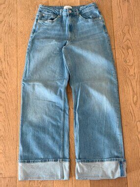 Rails The Getty High Rise Wide Leg Jeans Light Wash Size 29